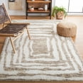 thumbnail image 2 of SAFAVIEH Casablanca Isaiah Geometric Area Rug, Ivory/Light Brown, 5' x 8', 2 of 9