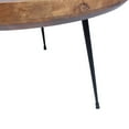 thumbnail image 4 of The Urban Port - table Basse - Ronde - Marron - base Noire, 4 of 4