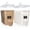 Blue, variant on Black Plastic Food Storage Canisters, 2 Piece 11L Set, For Pantry Kitchen Organization