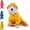 Yellow, variant on Waterproof Dog Raincoat with Hood – Lightweight Pet Rain Jacket with Leash Hole & Reflective Safety Strips – Adjustable Windbreaker for Small Medium Dogs Walking (Blue, XL)