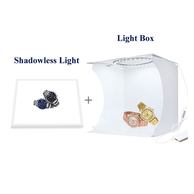 23cm Photo Mini Light Box With 6 Color Background Dimmable LED Ring Light Photography Studio Lightbox Tent Desktop SoftBox ,Photographic Equipment