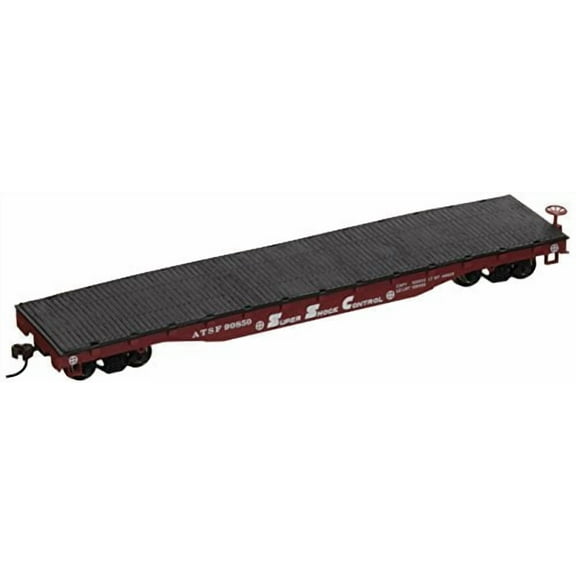 17302 Flatcar SF HO Multi-Colored