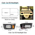 thumbnail image 5 of 10L0L Golf Cart Light Kit(12V-48V) with Ultimate Light Kit Upgrade Compatible for Club Car DS G&E All Models With LED Head Light, Tail Lights, Turn Signals, Brake Lights, 5 of 5