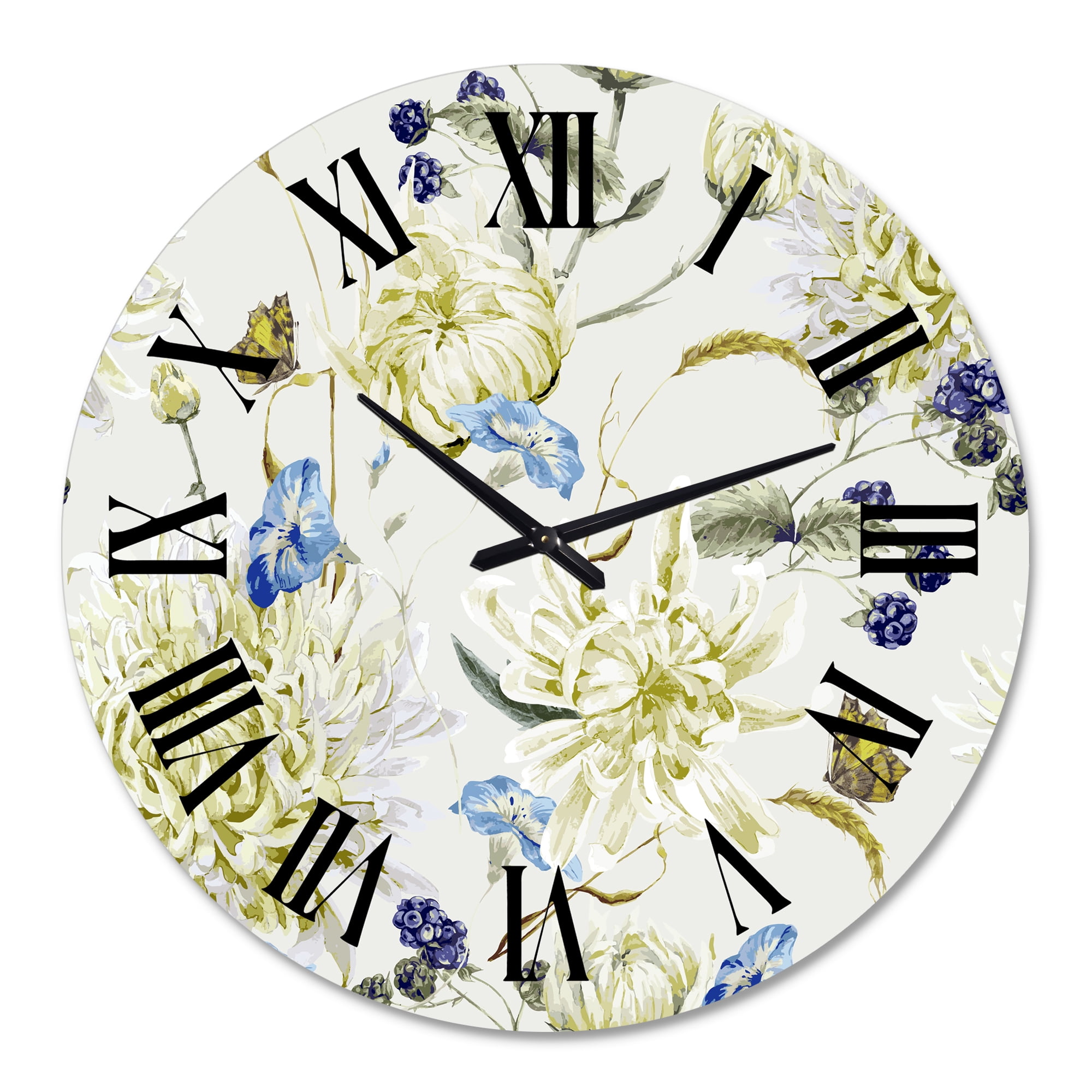 Designart 1 in Quartz Traditional Wall Clock