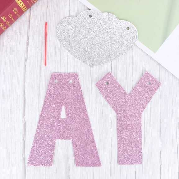 CTIRCHIU Mother' Day Party Decoration Pink Banner 1 Set