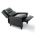 thumbnail image 2 of UIXE Recliner Chairs Faux Leather Push Back Recliners Upholstered Chairs for Living Room, Black, Set of 2, 2 of 6