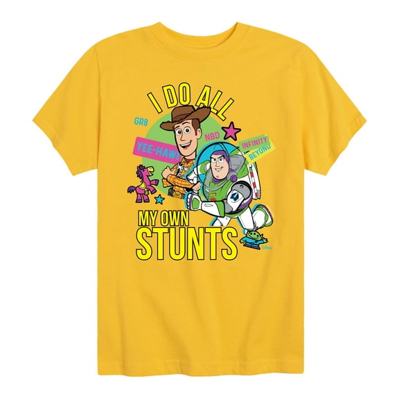 Toy Story 4 - I Do My Own Stunts Woody And Buzz - Toddler & Youth Short Sleeve Graphic T-Shirt