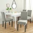 thumbnail image 5 of Skksst Soft Velvet Dining Chair Slipcover Home Banquet Waterproof Spandex Seat Protector Cover, Set of 6, 5 of 7