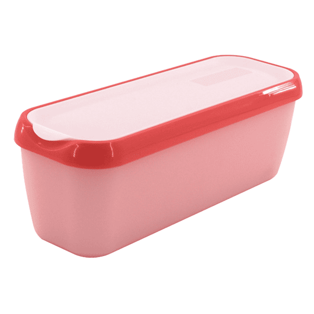 Ice Cream Tub Reusable Container with NonSlip Base, Stackable on