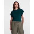 thumbnail image 2 of Scenario Women's and Women's Plus Tee with Short Bubble Cap Sleeves, Sizes XS-4X, 2 of 6