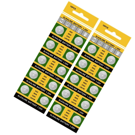 AOOOWER AG3/736/LR41 Reliability Button Coin Cell Batteries for Household Watch Use