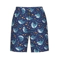 thumbnail image 6 of KLL Cartoon Sharks2 Men's Casual Summer Beach Shorts Hawaiian Shorts with Pockets-3X-Large, 6 of 6