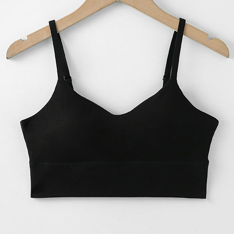 Mrat Women's Modern Cotton Bra Strappy Sports Bra for Women Padded