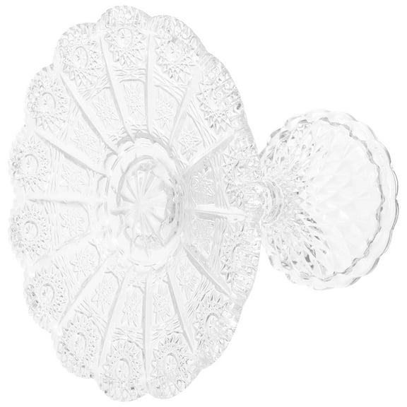 PTOOTP Appetizer Serving Plate Round Glass For Catering Services 1Pcs 5.5x4.5in