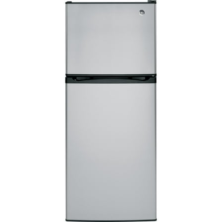 GE® 11.6 Cu. ft. Energy Star®  Top-Freezer Refrigerator, Model GPE12FSKSB in Stainless Steel