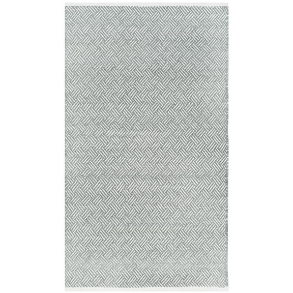 SAFAVIEH Boston Donnchad Geometric Cotton Area Rug, Grey, 3' x 5'