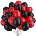 thumbnail image 1 of Globos de látex YMSZ rojos y negros de 12 pulgadas para decoración de fiestas, 1 of 7