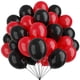 thumbnail image 1 of Globos de látex YMSZ rojos y negros de 12 pulgadas para decoración de fiestas, 1 of 7