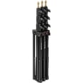 thumbnail image 3 of Manfrotto 1051BAC 83" Air Cushioned Aluminum Mini Compact Stand with 4-Sections & 3 Risers, Black, 3 of 5