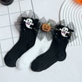 thumbnail image 2 of Generic Baby Socks Floor Socks Halloween Cartoon Thin Breathable Fall Cartoon Fashion 3 Pieces Autumn Winter Clothes for Holiday Party Halloween Christmas（M Black）, 2 of 5