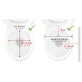 thumbnail image 4 of - Toilet Seat Riser with Handles 4 inch (Fits Round and Elongated up to 15"), Raised with Lid, Seniors, 4 of 9