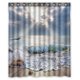 thumbnail image 1 of ABPHQTO Sea Morning Beach Cortina de ducha de poliéster impermeable y ganchos 150x180 cm, 1 of 1