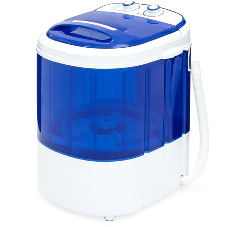 Best Choice Products Portable Compact Mini Single Tub Washing Machine with Hose,