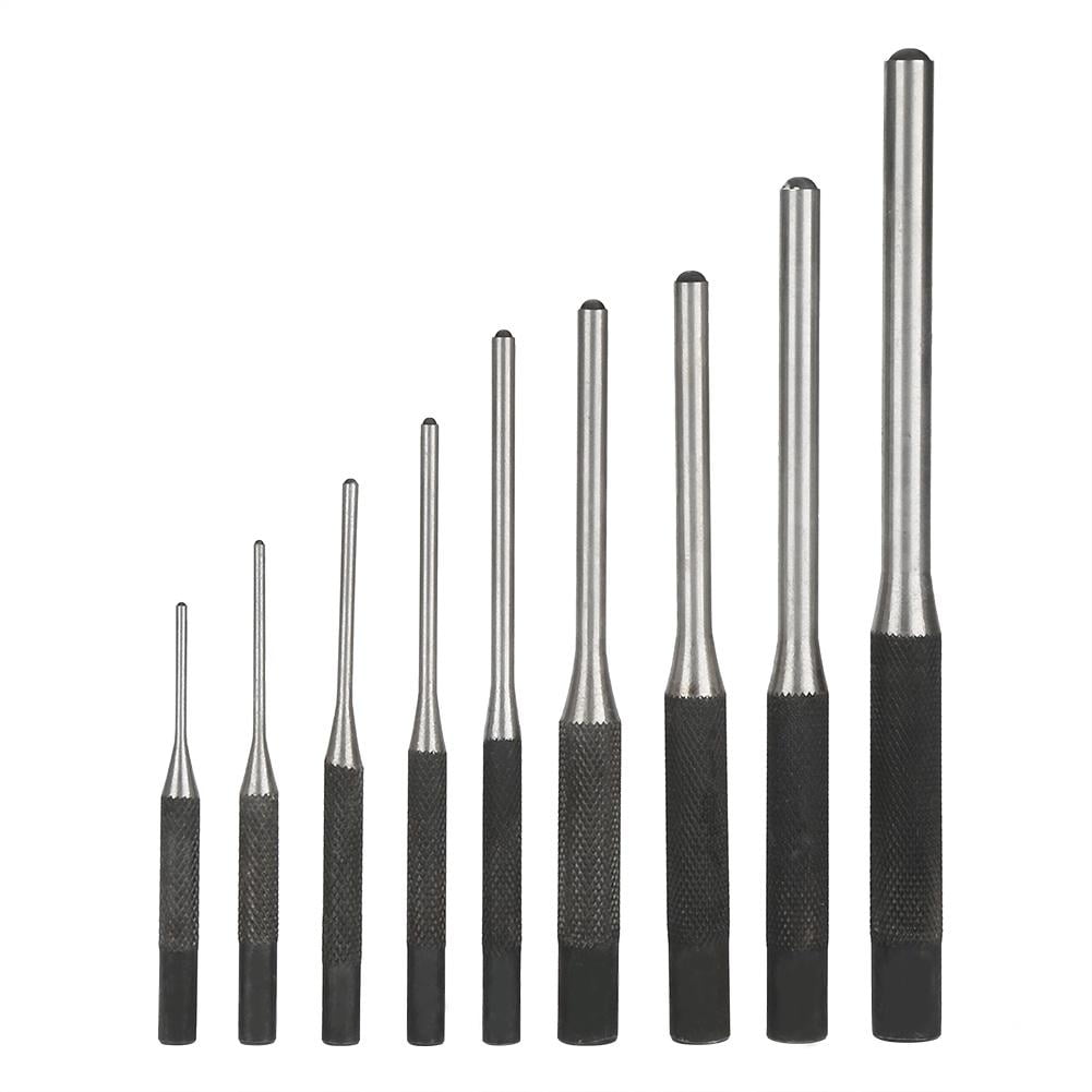 Rdeghly 9PCS Durable Steel Roll Pin Punch Set Mechanics Professional