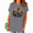 Grey, variant on UNISHE Pumpkin Bow Halloween Cute pen Drawn Crewneck Short Sleeve Women's Graphic Tee