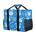 thumbnail image 5 of FORMRS Tote Bag for Women Large Capacity Canvas Travel Foldable Carry On Shopping Handbag, Blue Bears, 5 of 8