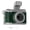 Green, variant on BQBQERT Everyday Use Mini Camera Keychain Retro Build In Flash 1080P High Definition