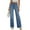 Sky Blue, variant on Ladies' Retro High Waist Straight-Leg Jeans - Classic Denim Pants, Black Size L