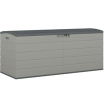 Suncast 59 in. W X 23 in. D Gray Plastic Deck Box 120 gal