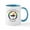 White/Blue Inside, variant on CafePress - Rainbow Chalice Mugs - 11 oz Ceramic Mug - Novelty Coffee Tea Cup