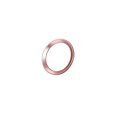 thumbnail image 1 of Home Button Sticker Universal Series Metal Home Key Fingerprint Recognition for iPhone - With Packaging (White Color with Rose Gold Edge), 1 of 2