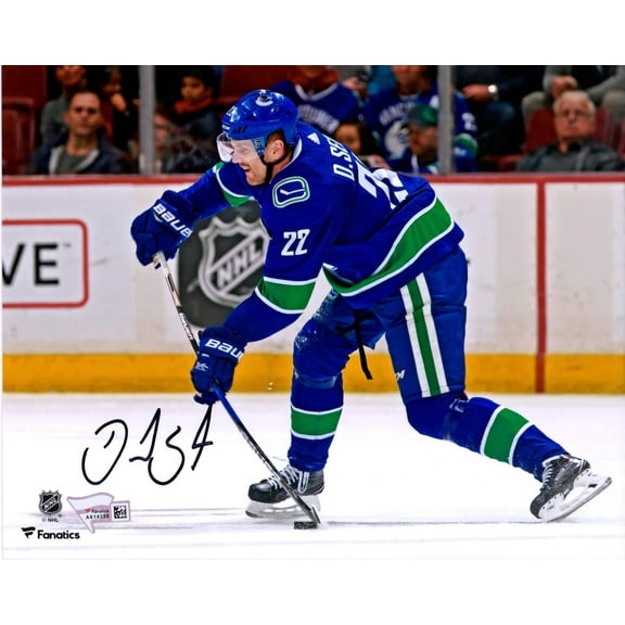 Daniel Sedin Vancouver Canucks Autographed 8" x 10" Blue Jersey Shooting Photograph - Fanatics Authentic Certified
