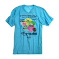 thumbnail image 1 of Ecko Unltd. Camiseta gráfica con cuello de TV Racking Cans para hombre, azul, extragrande, 1 of 1