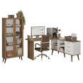 thumbnail image 1 of Kit Oficina 2 Muebles Madesa Escritorio + Vitrina Multiuso MB, 1 of 5