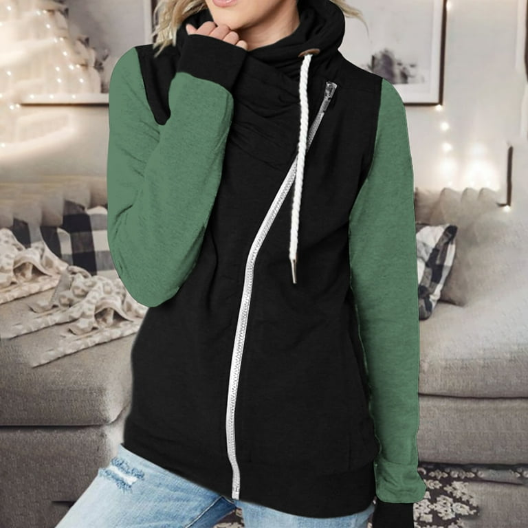 Cowl neck hoodies 2025