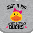 thumbnail image 4 of Inktastic Duck Lover Cute Girls Girls Baby Bib, 4 of 4