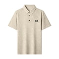 thumbnail image 4 of Enjoytime Mens Shirts Short Sleeve Printed Collared Button Stretch Business Casual Work Golf Shirts, 4 of 7