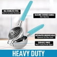 thumbnail image 2 of Outil de Cuisine Polyvalent, Presse-Citron à Force Maximale, Bol en Métal Robuste pour Extraction Professionnelle, Facile à Nettoyer et à Ranger, Acier Inoxydable 304 de Haute Qualité, 2 of 8