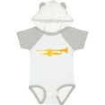 thumbnail image 3 of Inktastic Trumpet Gold Brass Music Instrument Boys or Girls Baby Bodysuit, 3 of 5