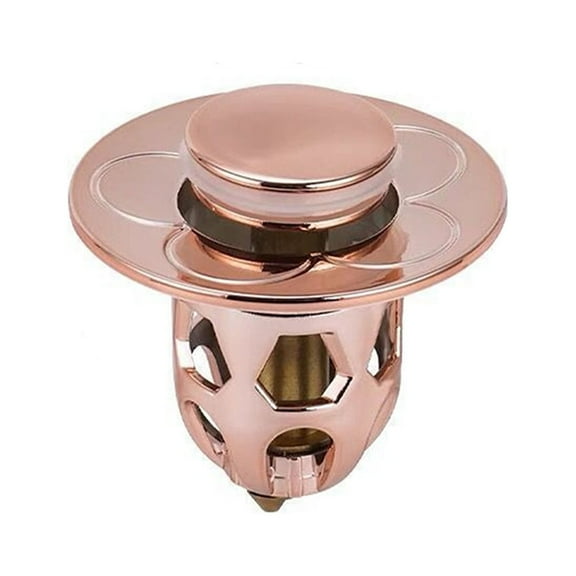 Dongrere Bathroom Sink Stopper Drain Sink Stopper & Hair Strainer for Standard 1.5" Sink Holes Stainless Steel Drain Replacement for Sink