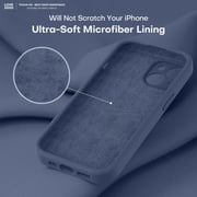 for iPhone 13 Case, Premium Silicone with [Camera Protection] [Soft Anti-Scratch Microfiber Lining] Shockproof Protective Phone Case for iPhone 13 Women Men Girls 6.1, Navy Blue