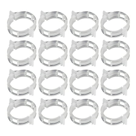WHAMVOX  300 Pcs Gardening Fixing Clip Plant Clips for Climbing Plants Outdoor Support Vines White
