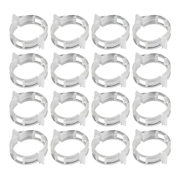WHAMVOX  300 Pcs Gardening Fixing Clip Plant Clips for Climbing Plants Outdoor Support Vines White