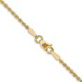 thumbnail image 3 of 14k Yellow Gold 1.8mm Solid Regular Rope Chain, 3 of 5