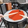 thumbnail image 4 of 12 Inch Drum Practic Pad Silent Drum with Drumstick Carry Bag for Drum Players Beginners, 4 of 5