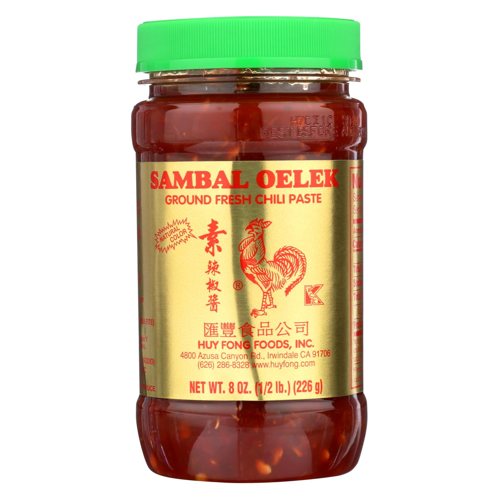 Huy Fong Fresh Chili Paste Sambal, 8 Oz